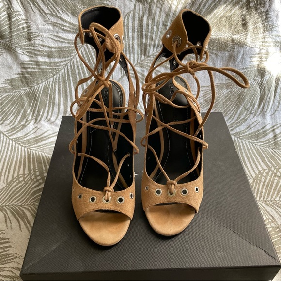 Kendall + Kylie Deanna Lace-Up Suede Heels - Picture 5 of 8